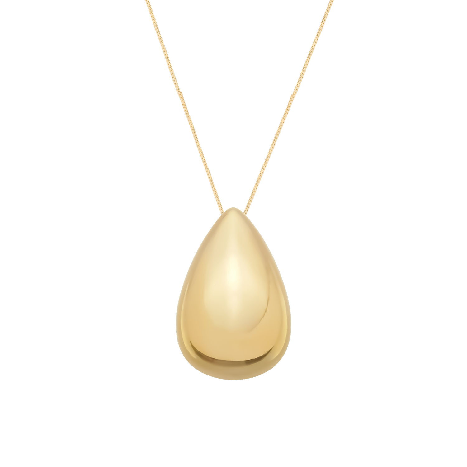 Colar Dourado de Gota Banhado a Ouro 24k