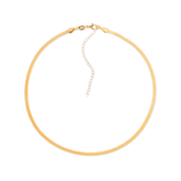 Colar Dourado Chocker de Fita Banhado a Ouro 24k