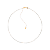 Colar Dourado Chocker de Pérolas Banhado a Ouro 24k