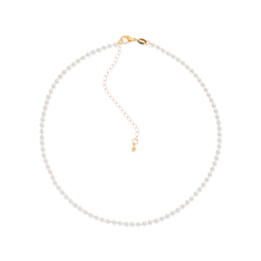 Colar Dourado Chocker de Pérolas Banhado a Ouro 24k