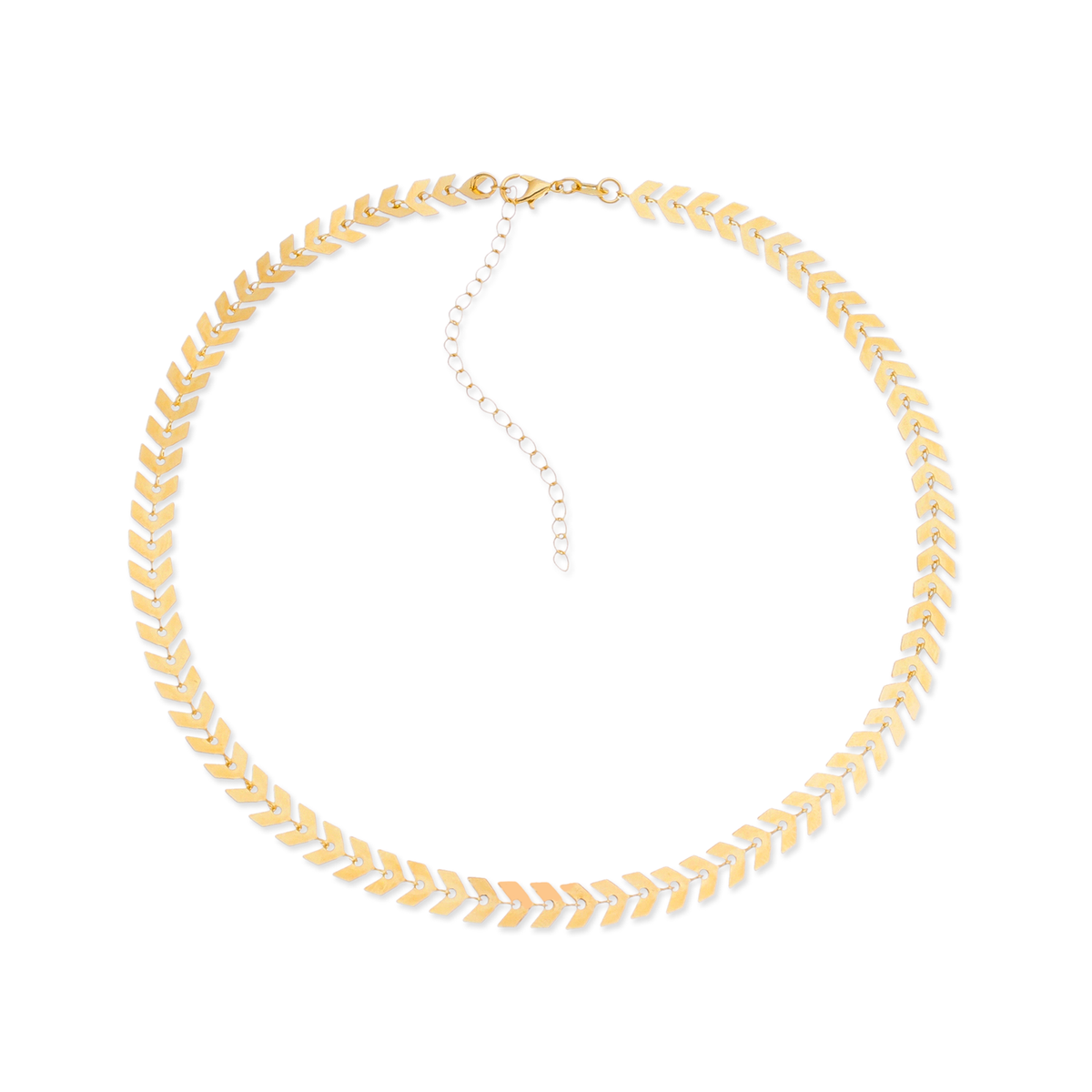 Colar Dourado Chocker de Seta Banhado a Ouro 24k