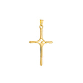 Pingente Dourado Crucifixo Banhado a Ouro 24k