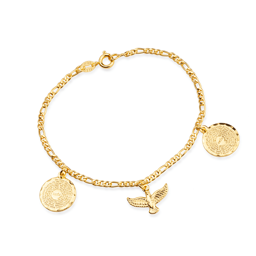 Pulseira Dourada Banhado a Ouro 24K